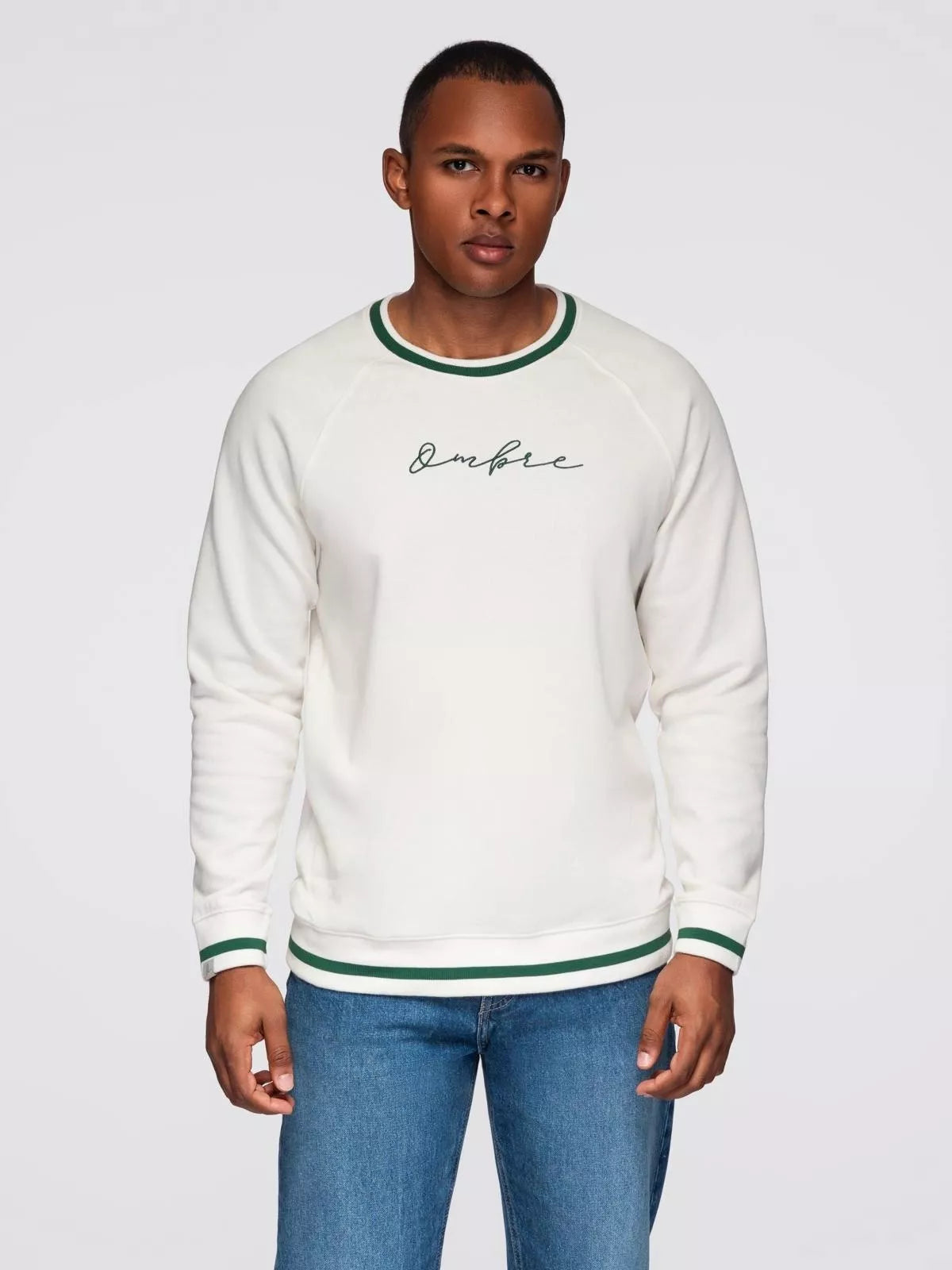 Men's white Ombre sweater