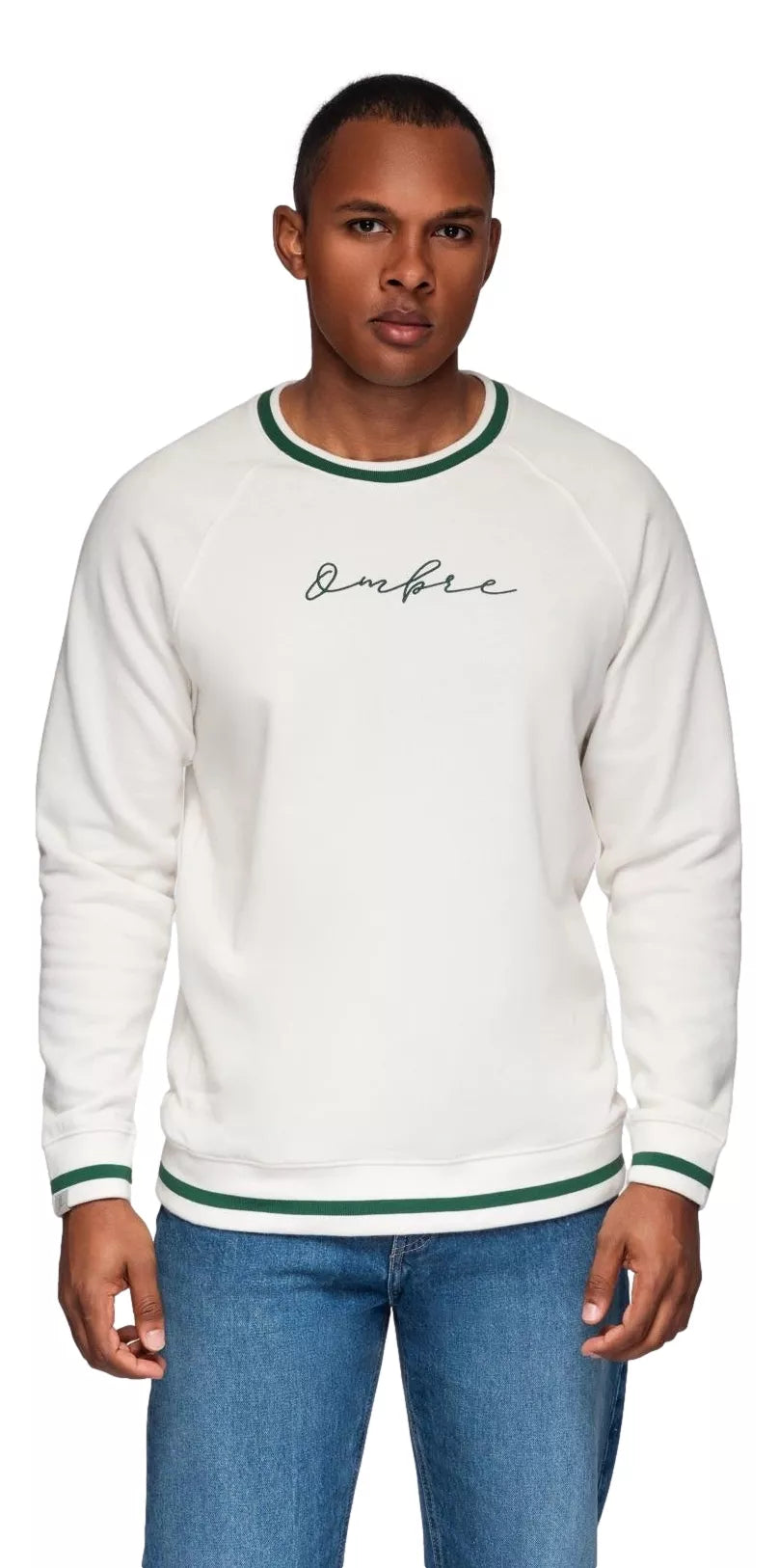 Men's white Ombre sweater