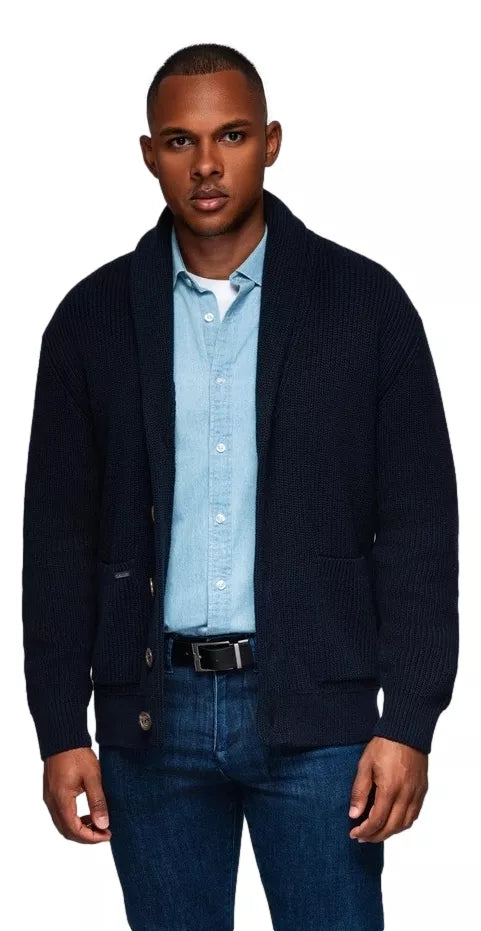 Men's navy blue sweater Roy