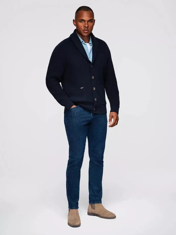Men's navy blue sweater Roy