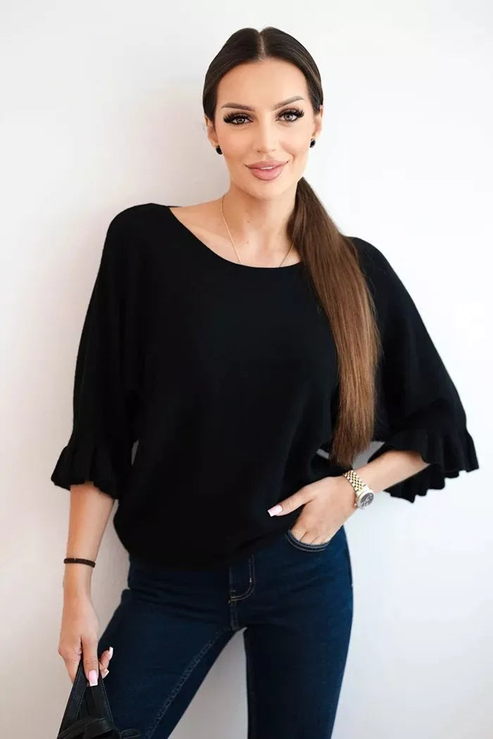 Women's black sweater Avril