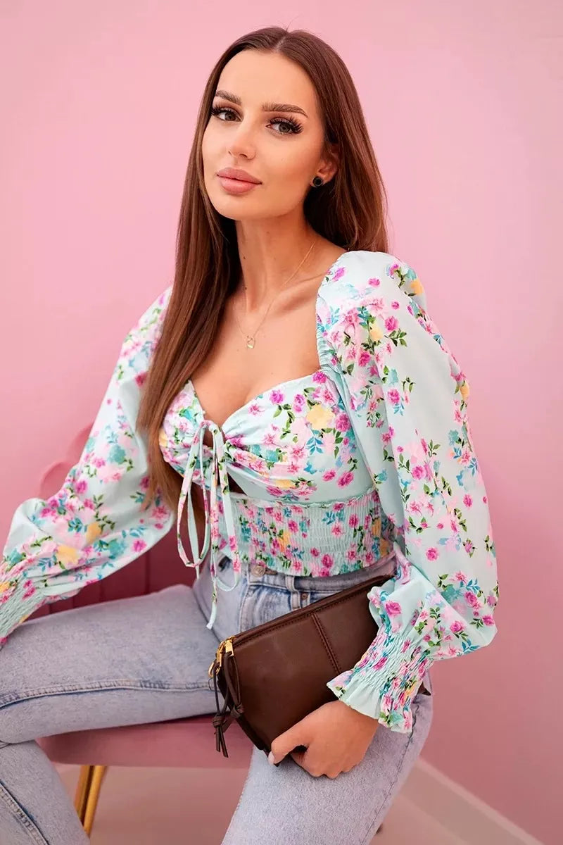 Women's mint blouse Doni