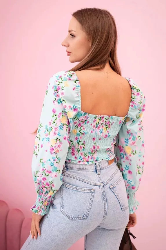 Women's mint blouse Doni