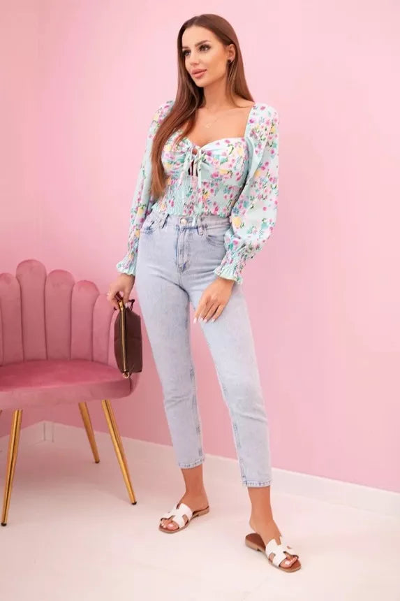 Women's mint blouse Doni