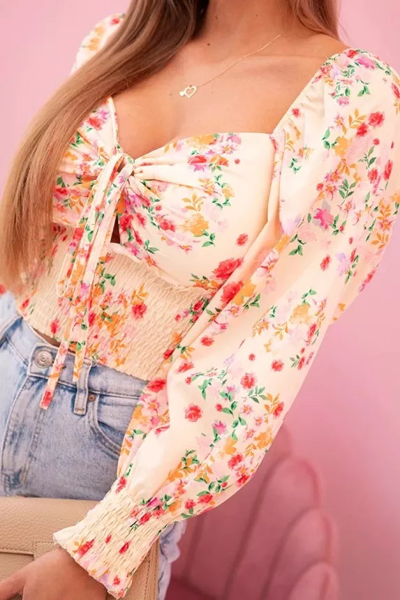 Women's yellow blouse Doni