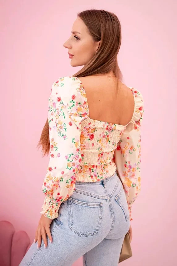 Women's yellow blouse Doni