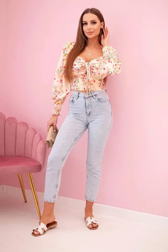 Women's yellow blouse Doni