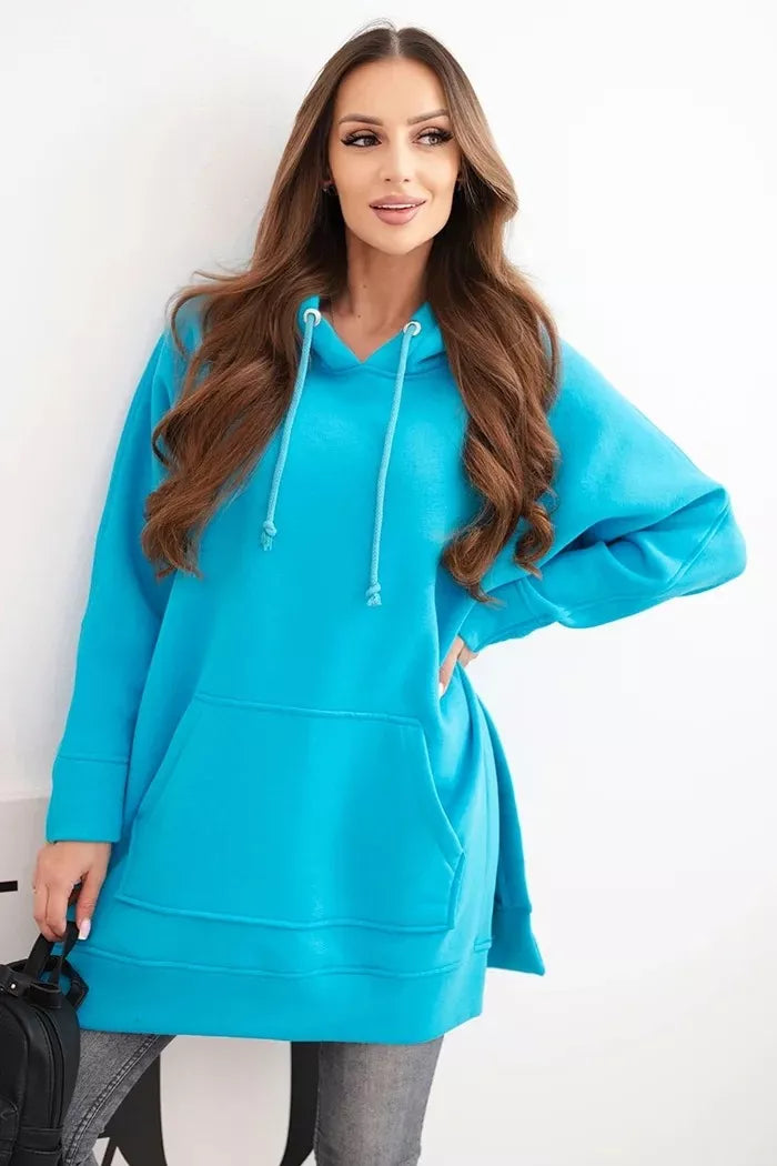 Women's turquoise hoodie Wine