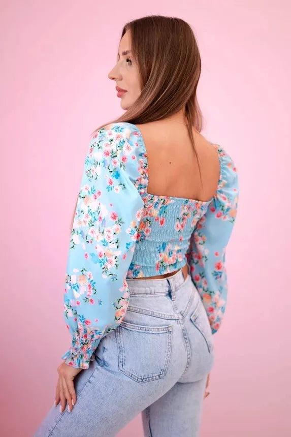 Women's blue blouse Doni