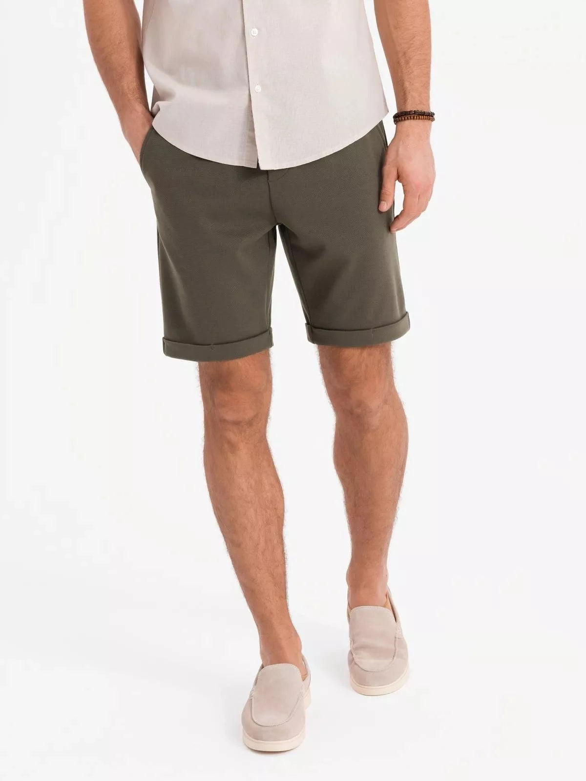 Men's khaki shorts Optin