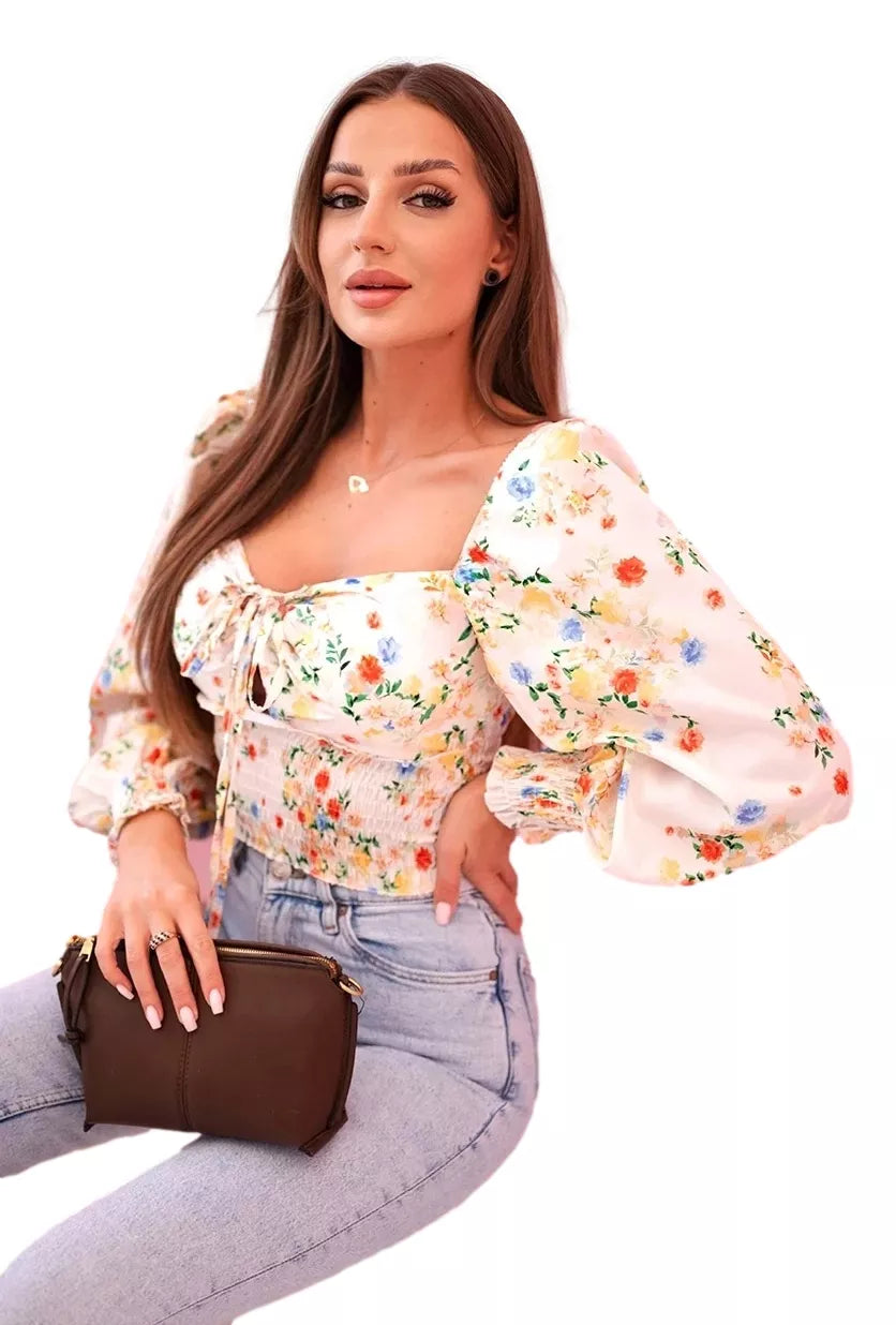 Women's brown blouse Doni