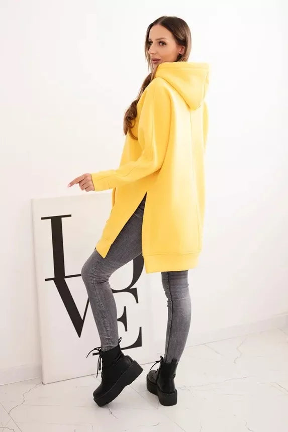 Women's yellow hoodie Wine