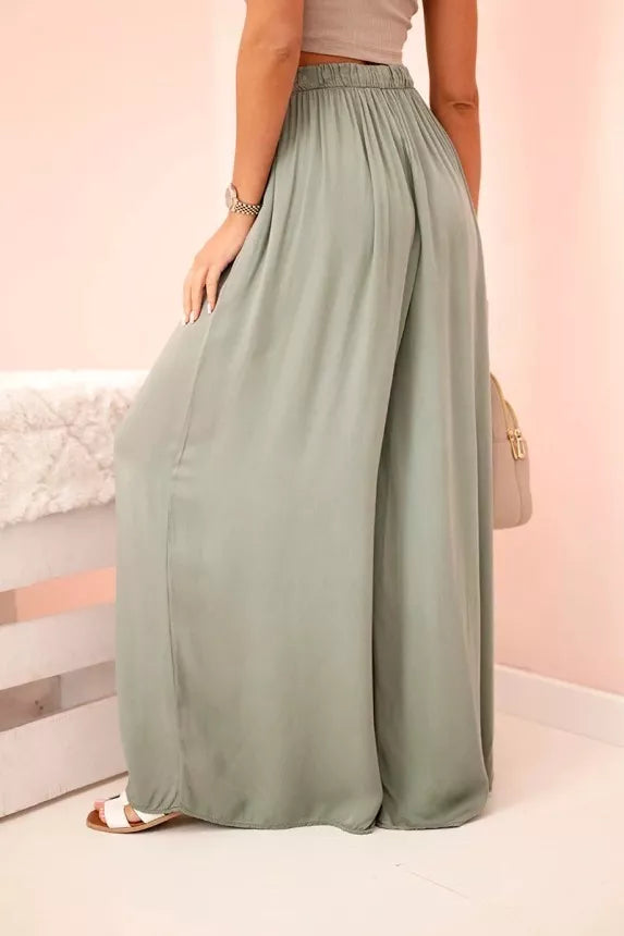 Women's wide-leg khaki pants Andi