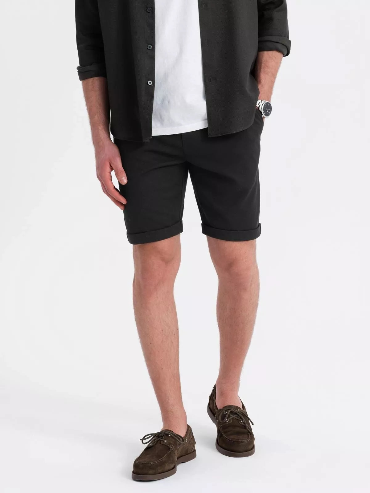 Men's black shorts Optin