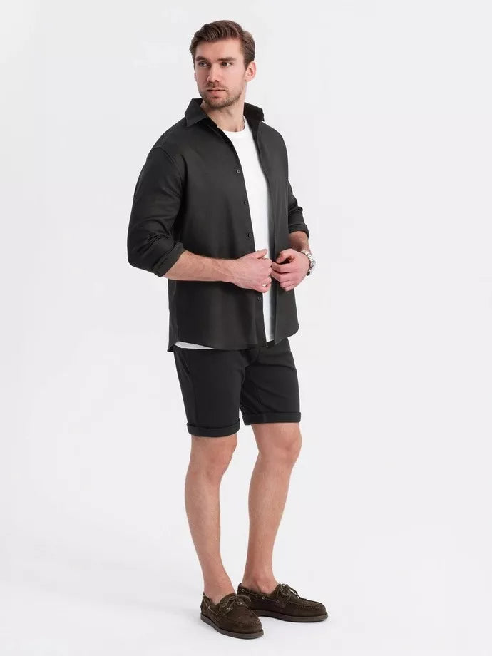 Men's black shorts Optin