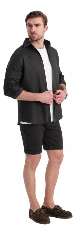 Men's black shorts Optin