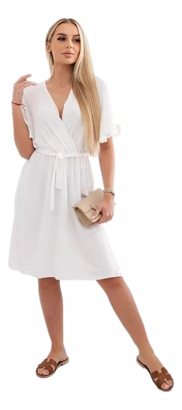 Women's white dress Orbit 