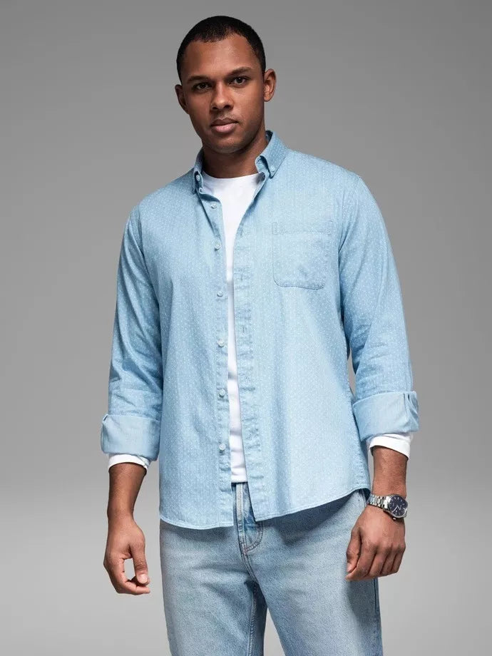 Men's blue shirt Aiden