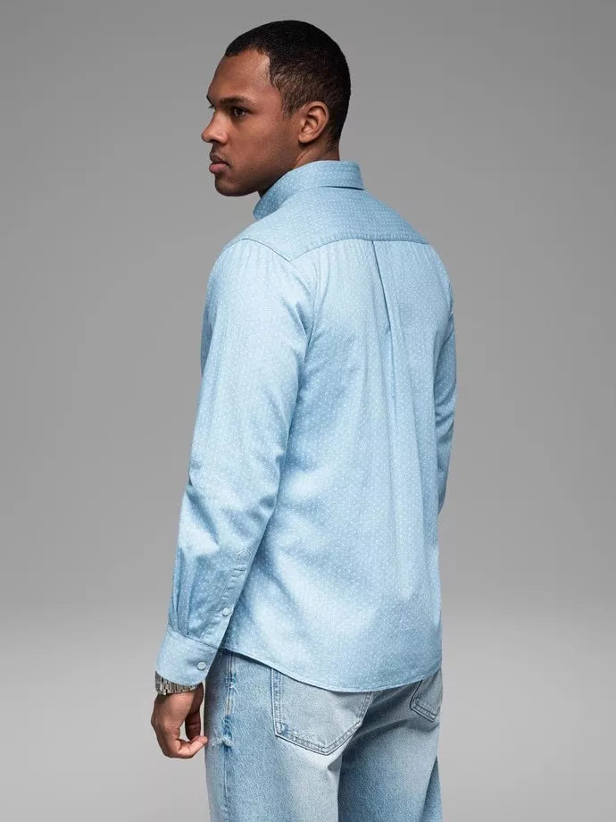 Men's blue shirt Aiden