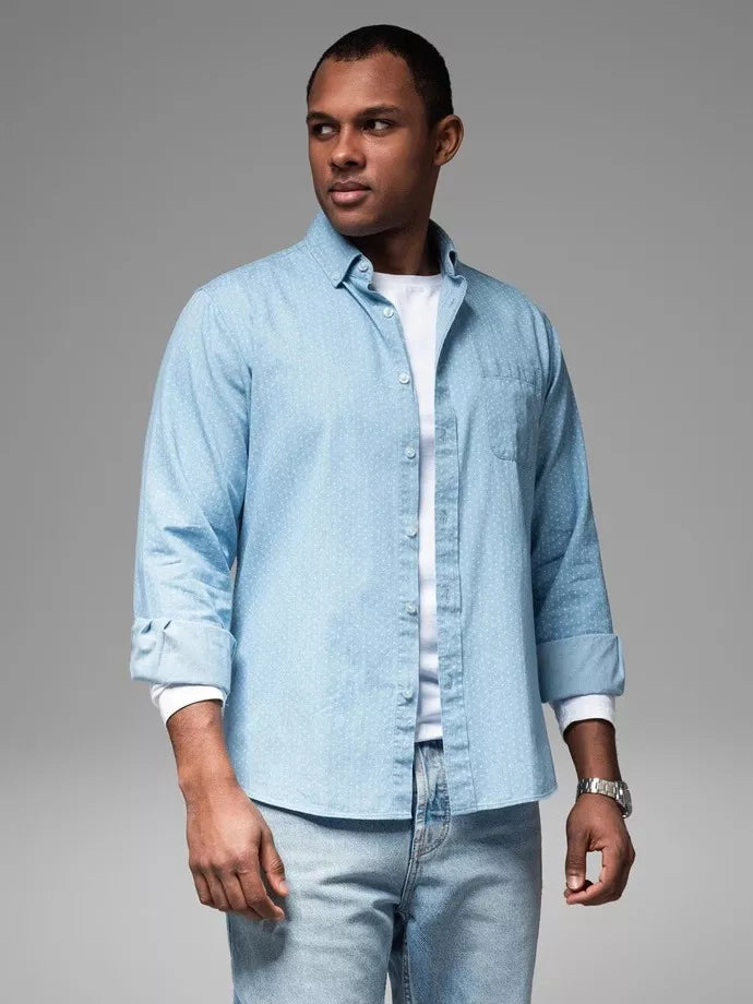 Men's blue shirt Aiden