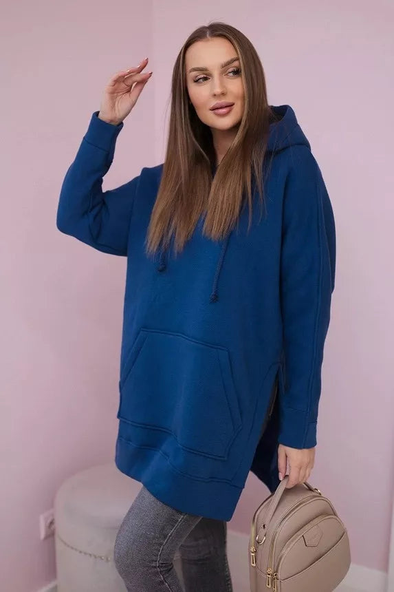Women's blue hoodie Wine