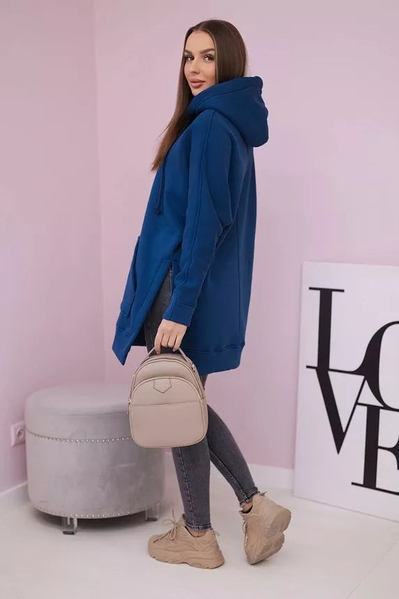 Women's blue hoodie Wine