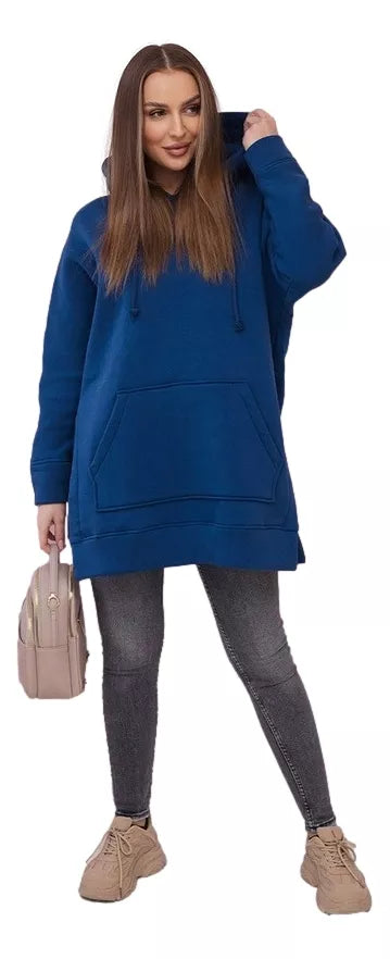 Women's blue hoodie Wine