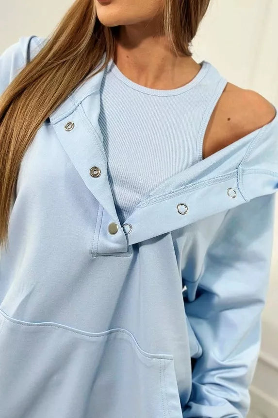 Women's blue 3-piece Kimi set.