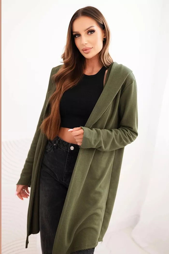 Women's khaki hoodie Alison
