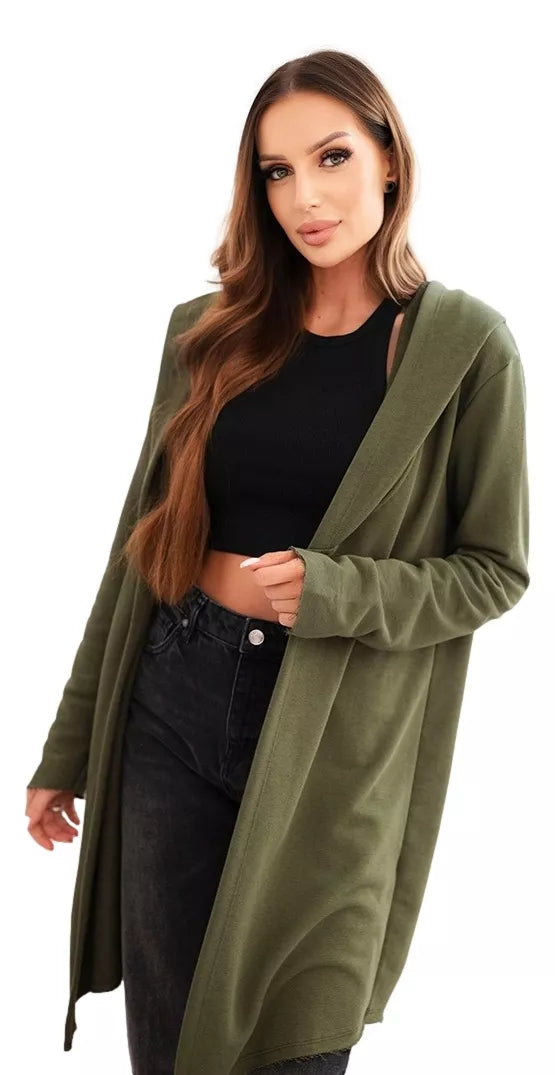 Women's khaki hoodie Alison