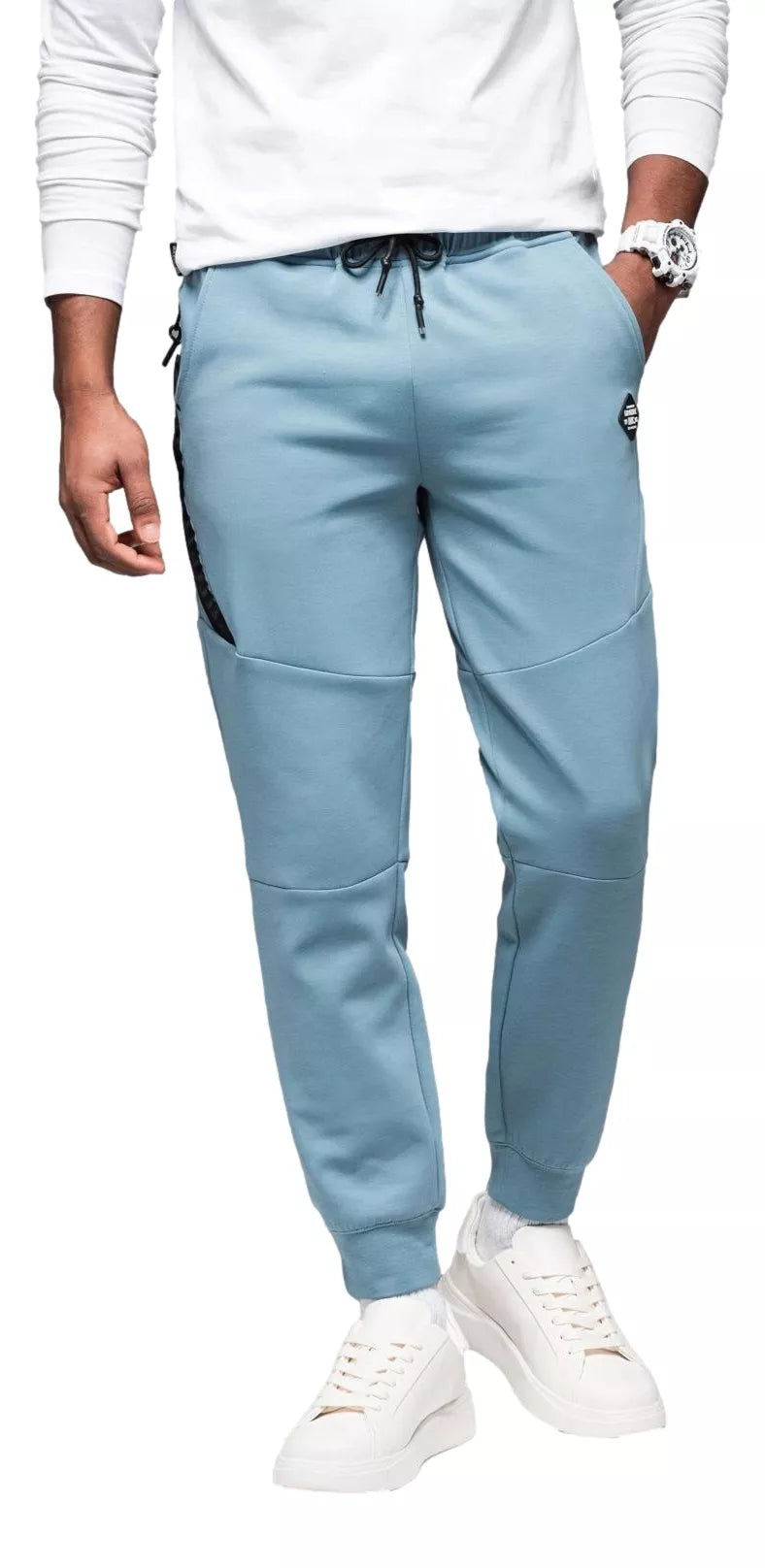 Men's light blue trousers Kerni