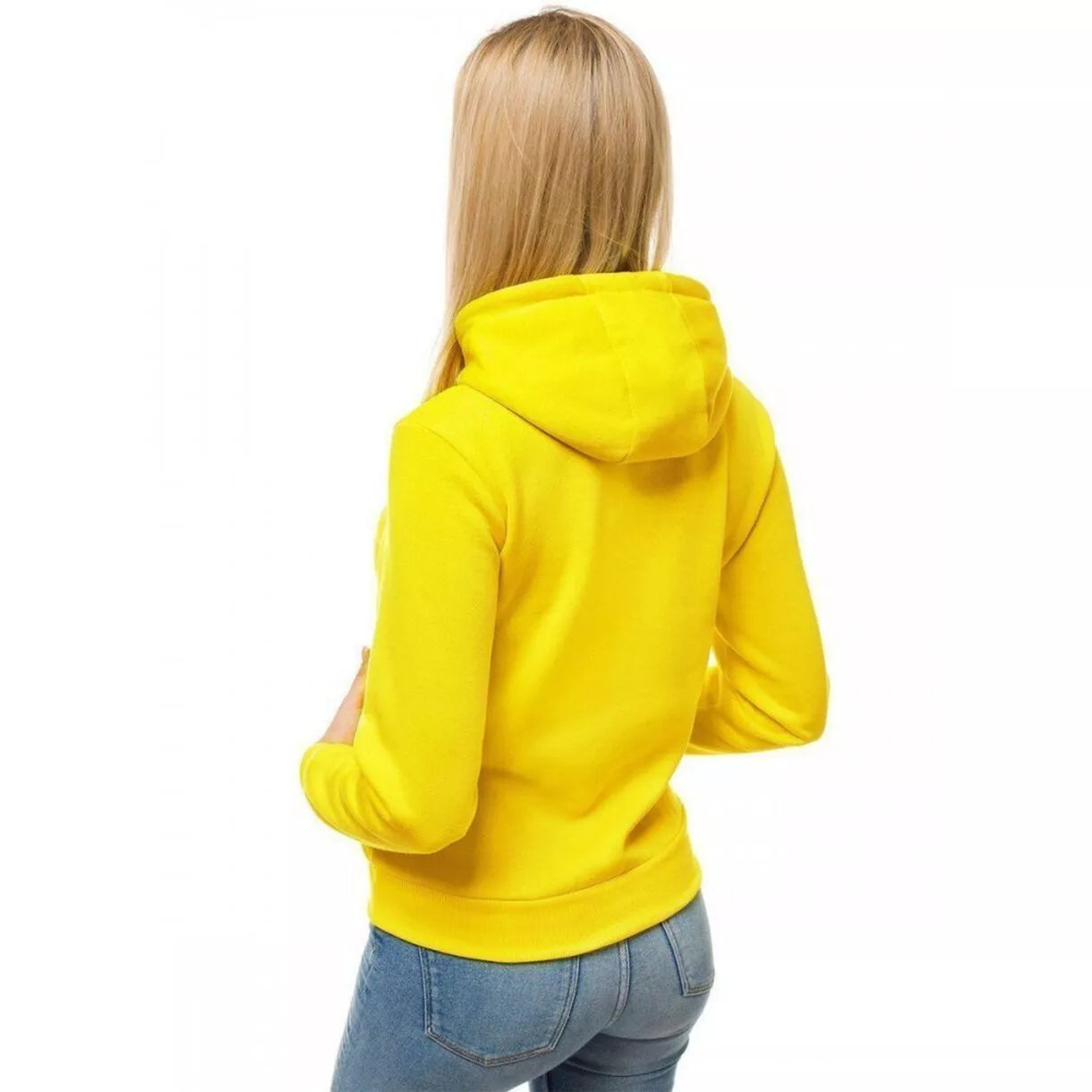 Yellow women's hoodie No ProbLlama