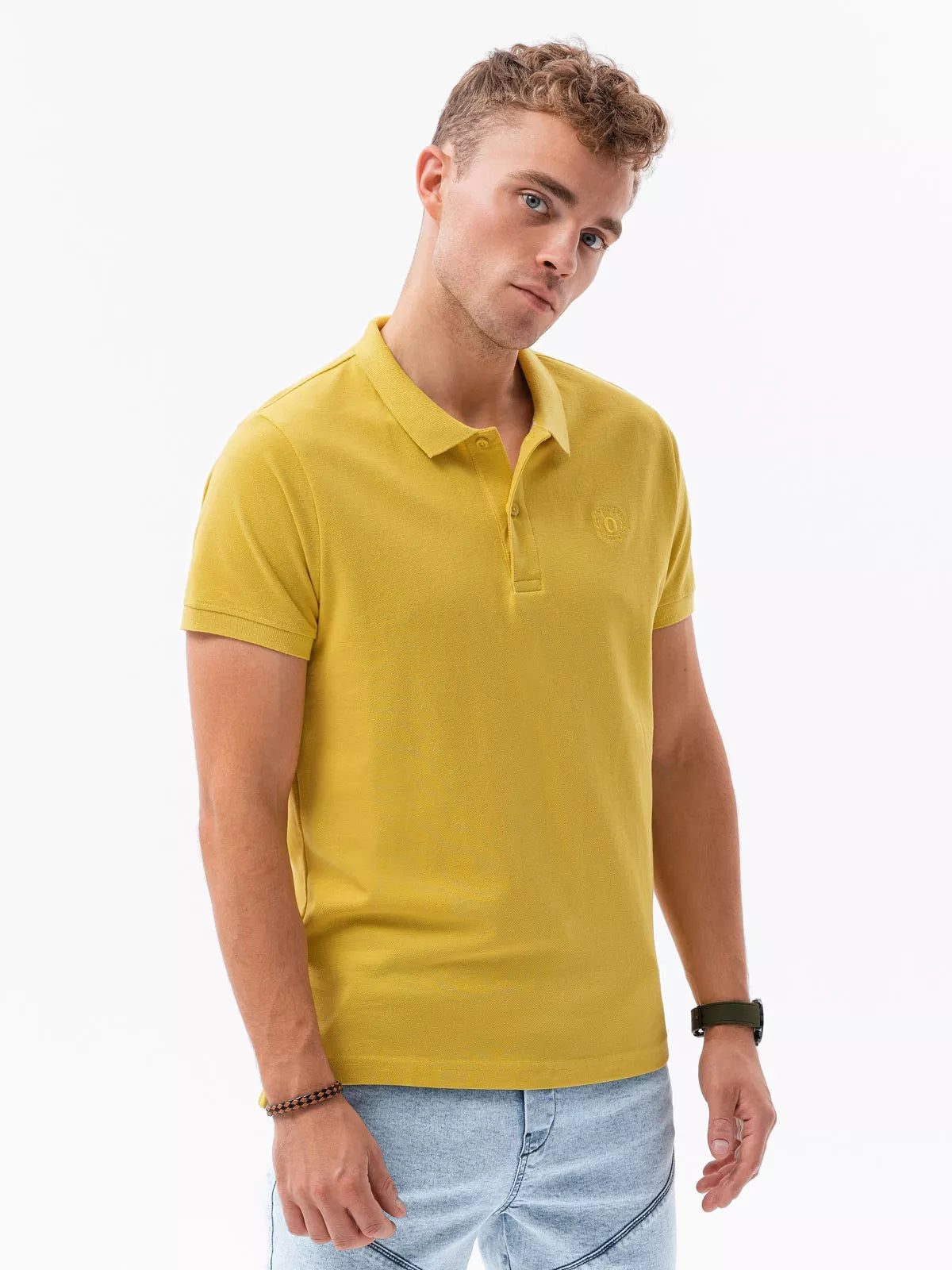 Men's yellow polo shirt Cristan 