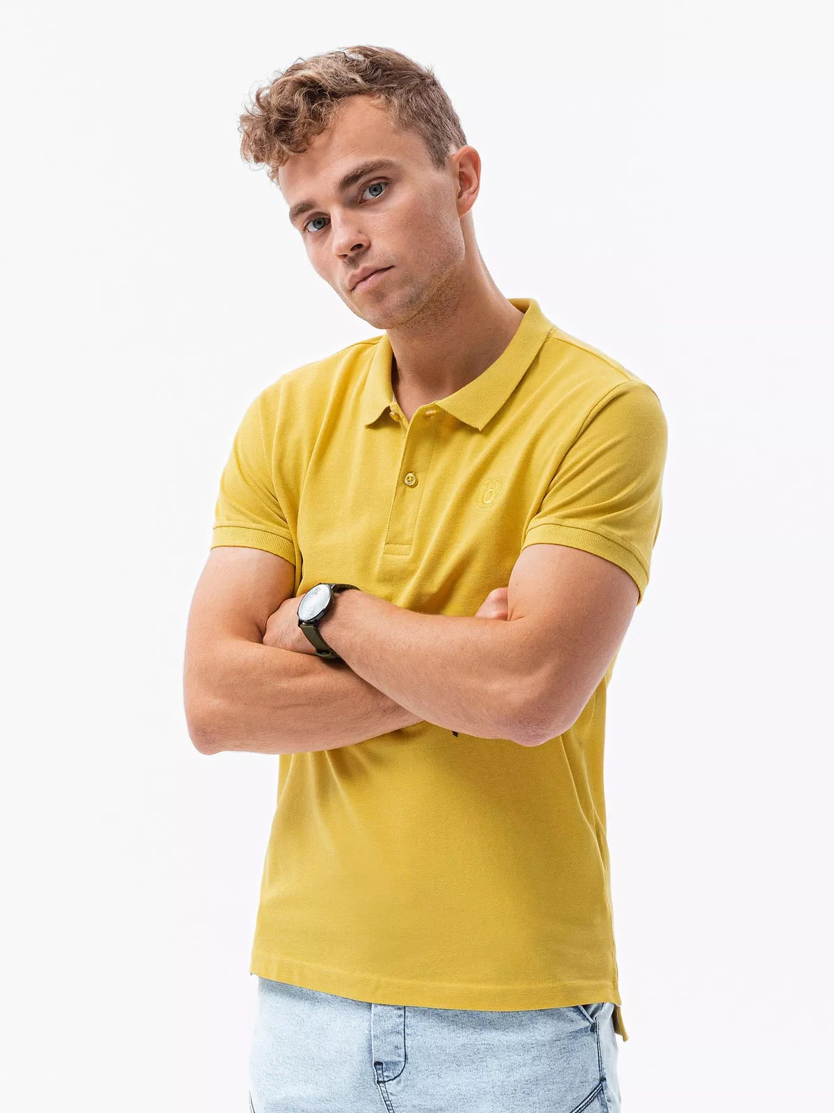 Men's yellow polo shirt Cristan 