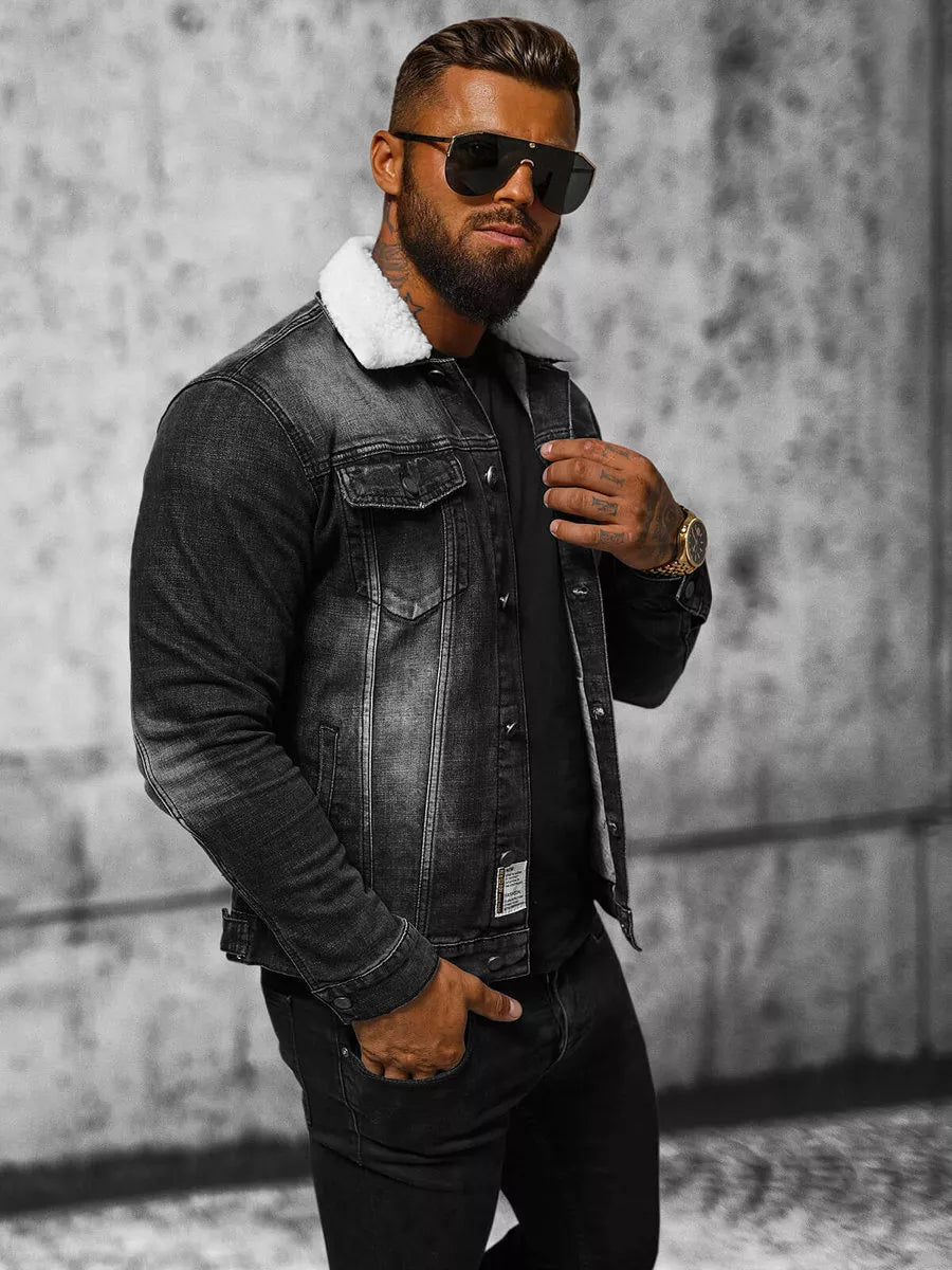 Denim jacket black Gober