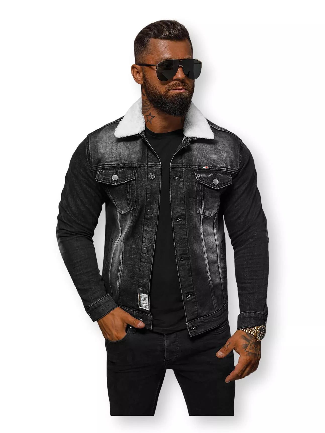 Denim jacket black Gober