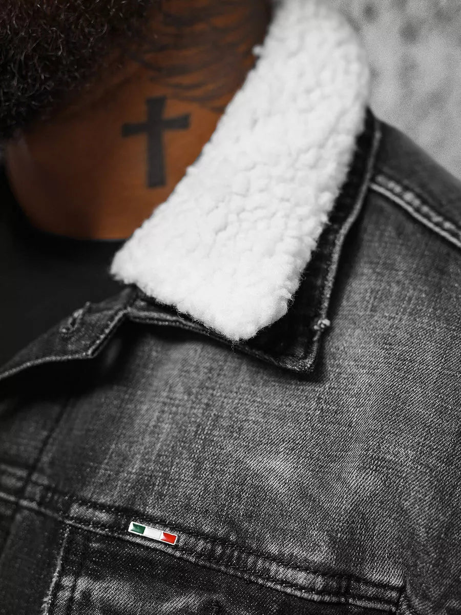 Denim jacket black Gober