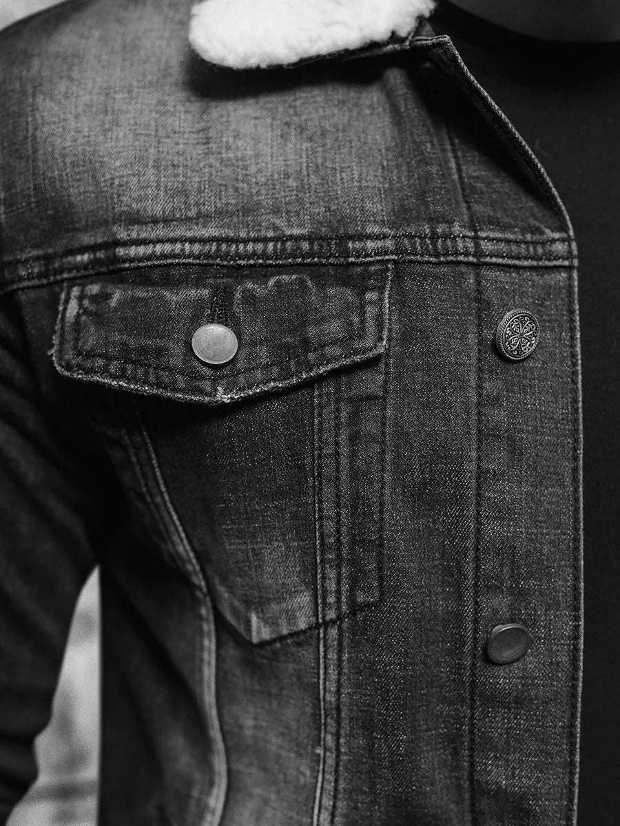 Denim jacket black Gober