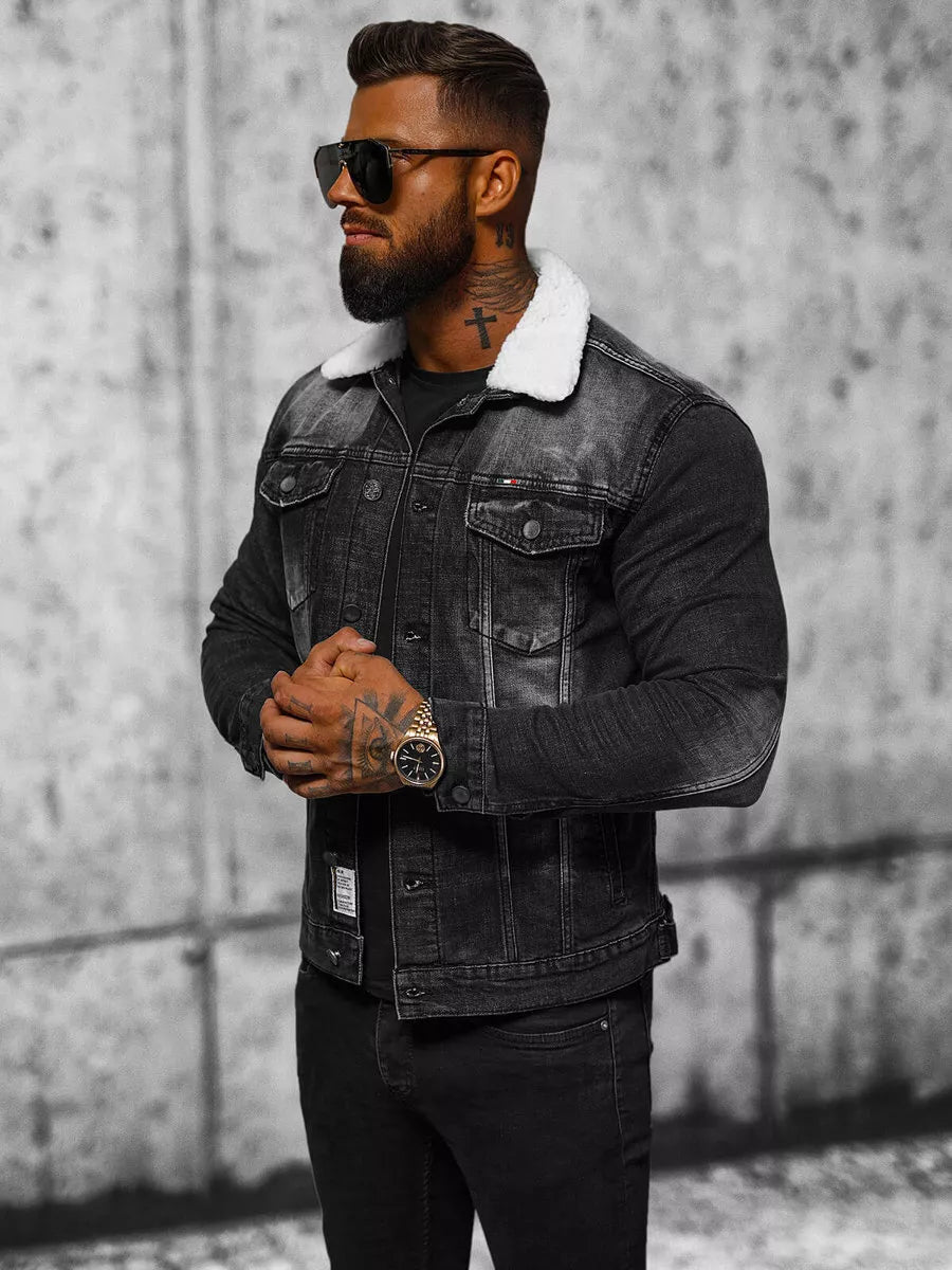 Denim jacket black Gober