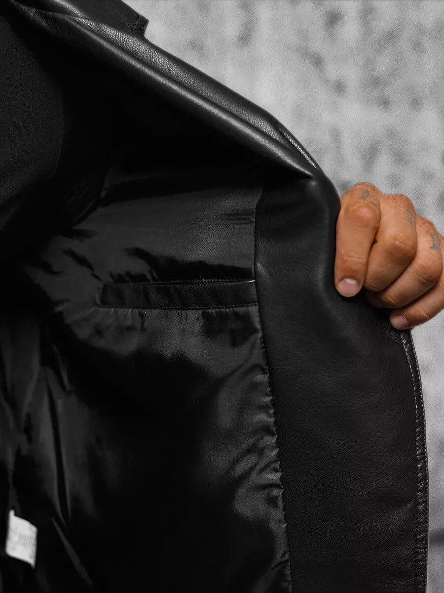 Barber eco-leather jacket