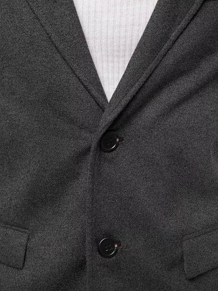 Elegant dark gray men's coat Sugal