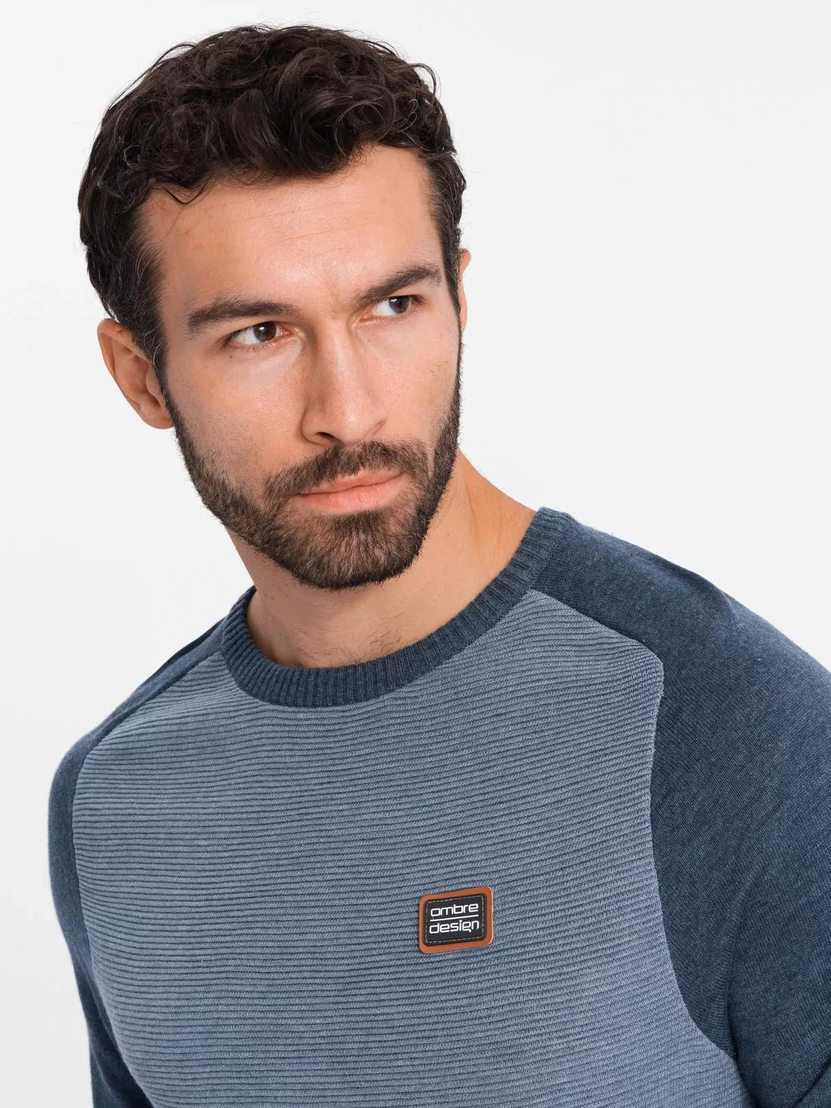 Men's dark blue sweater Rox