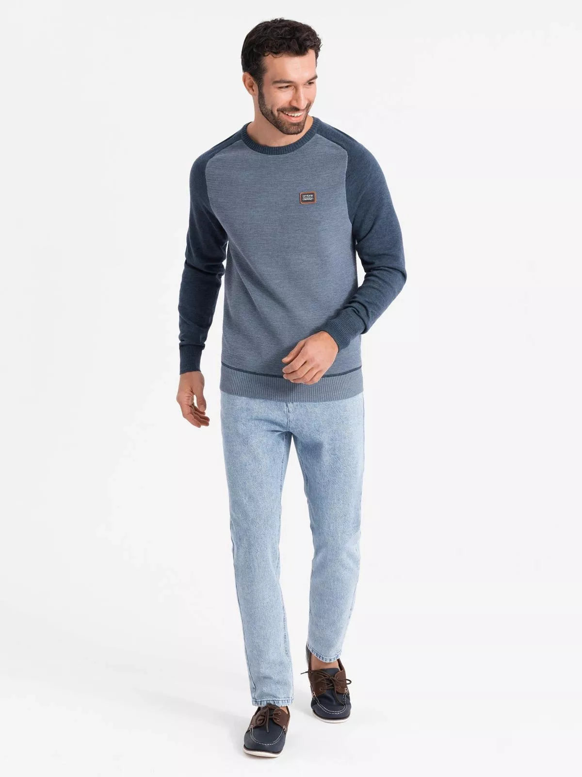 Men's dark blue sweater Rox