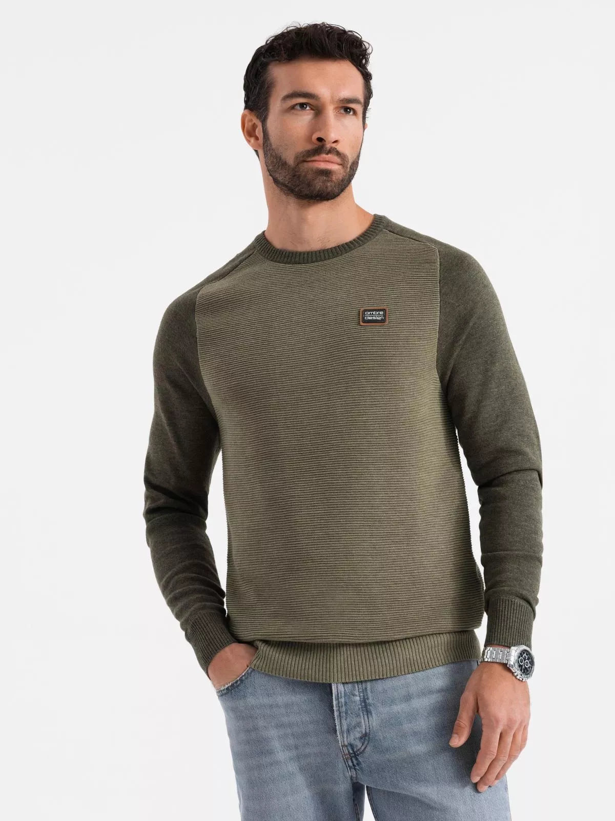 Men's khaki sweater Rox
