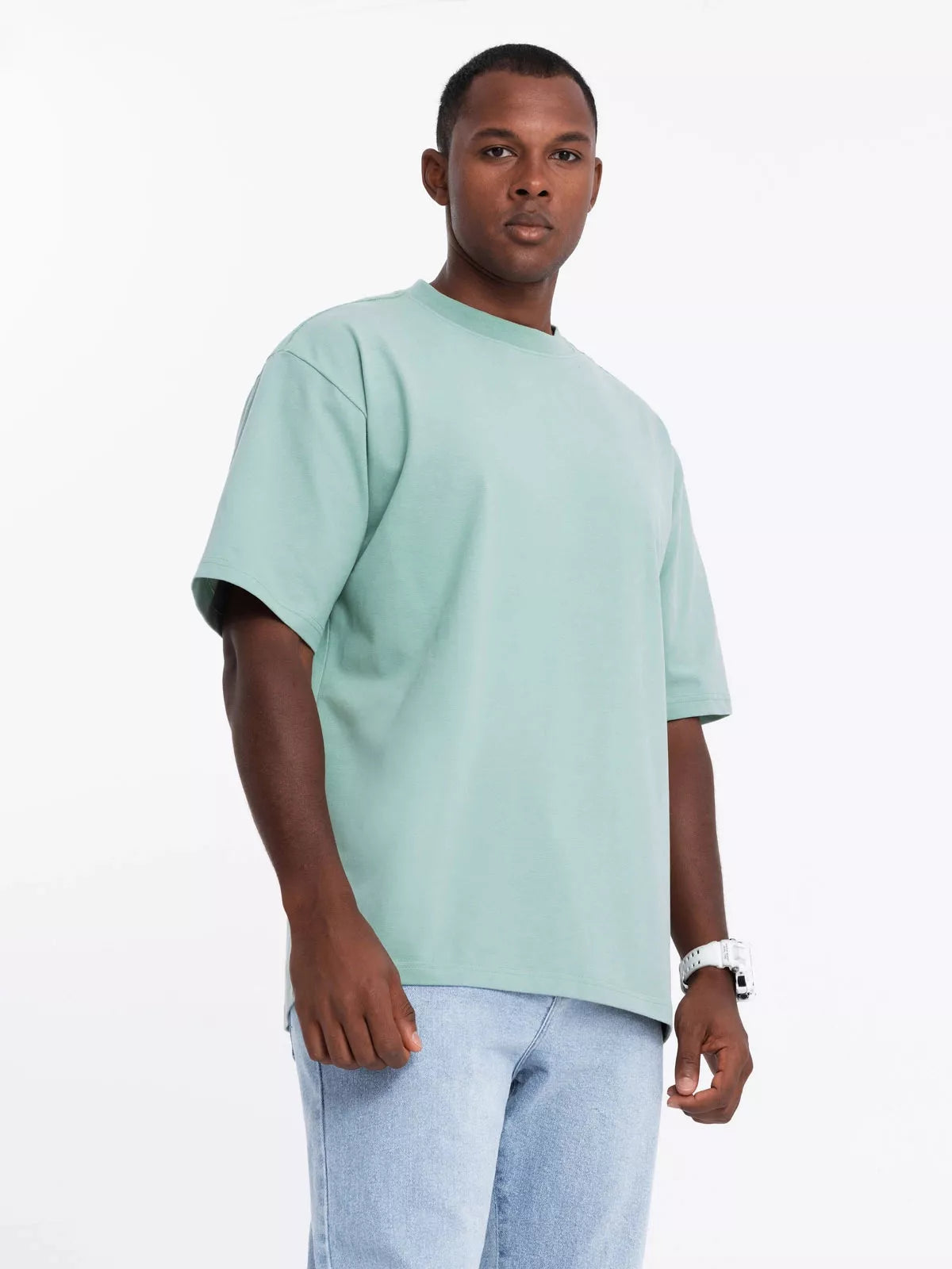 Men's mint-colored T-shirt Doman