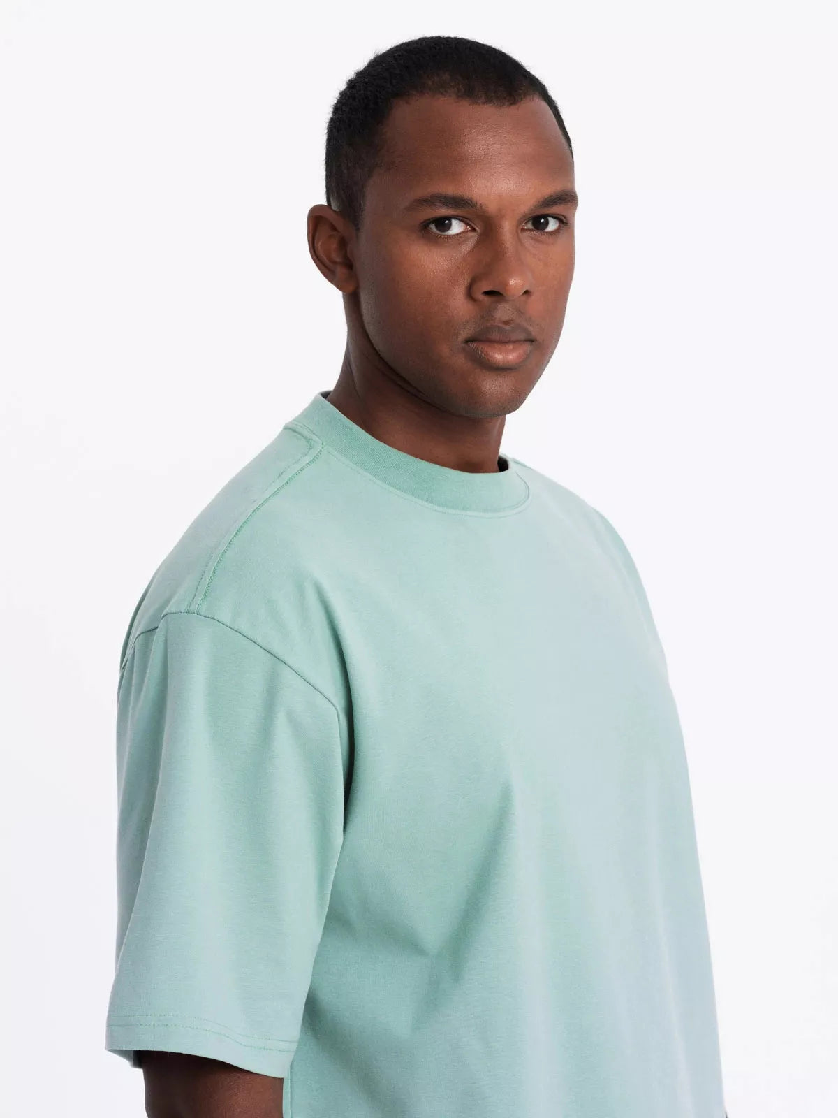 Men's mint-colored T-shirt Doman
