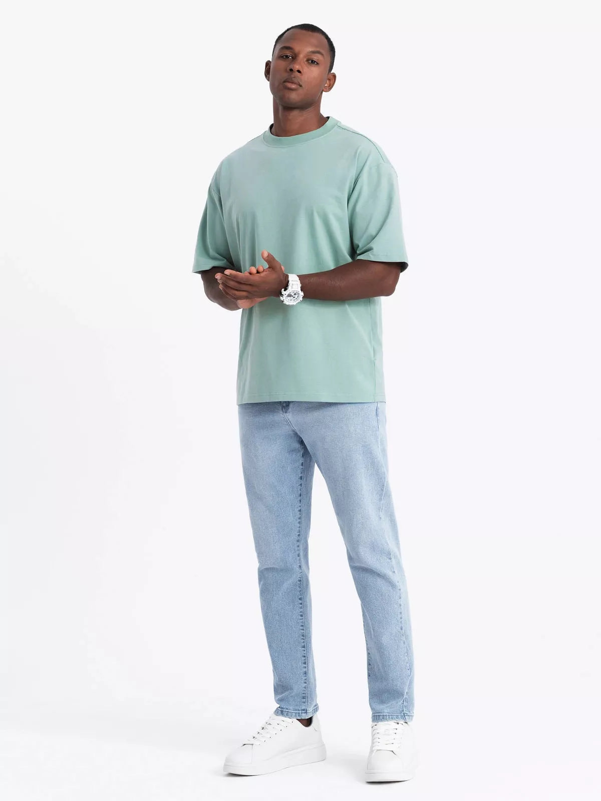 Men's mint-colored T-shirt Doman
