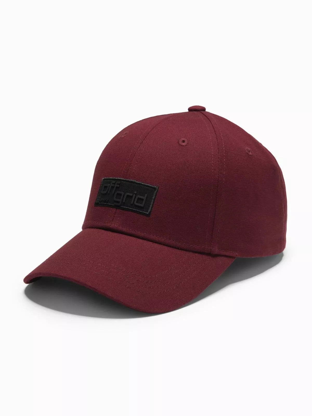 Unisex burgundy hat Grid