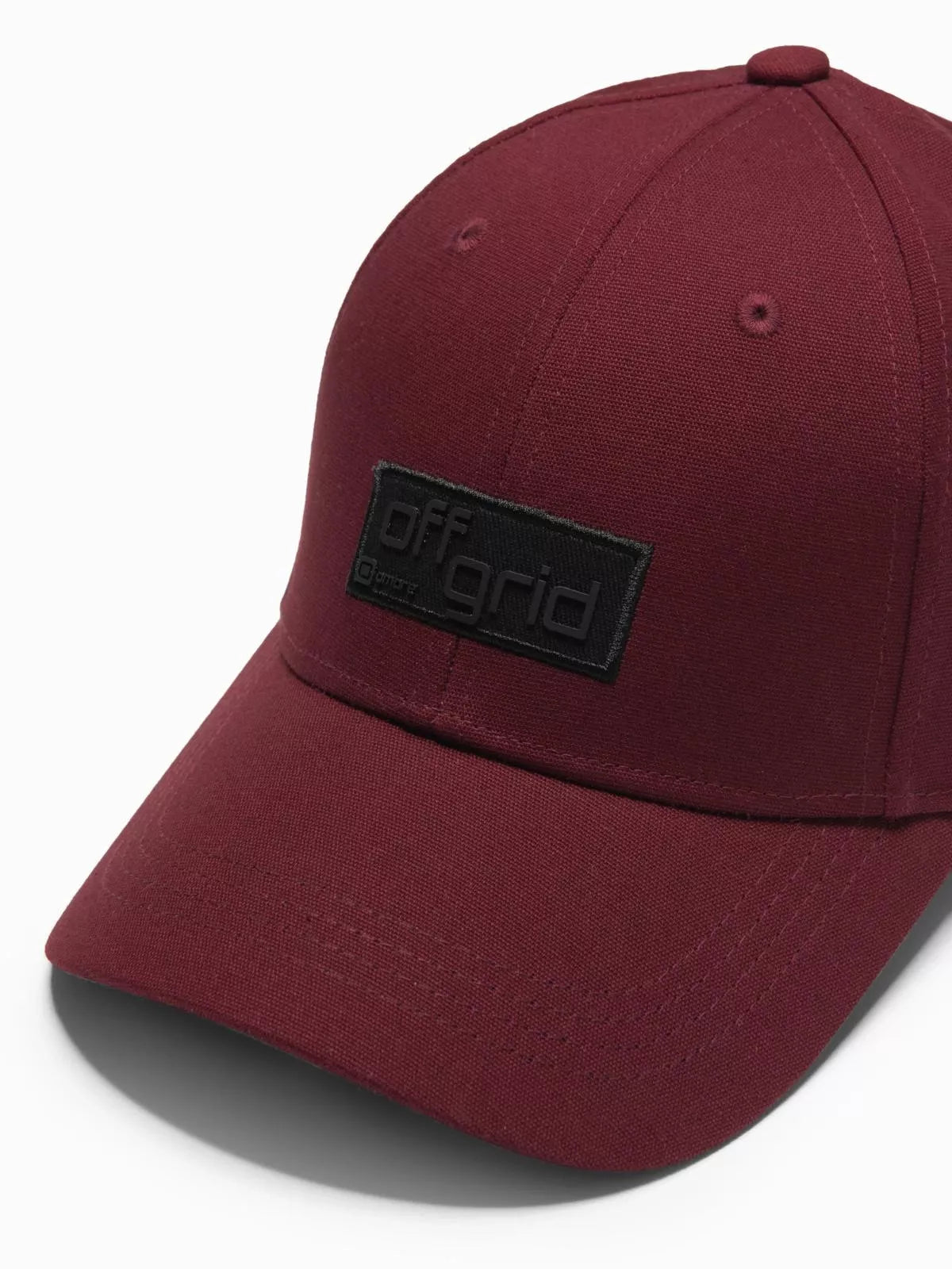 Unisex burgundy hat Grid