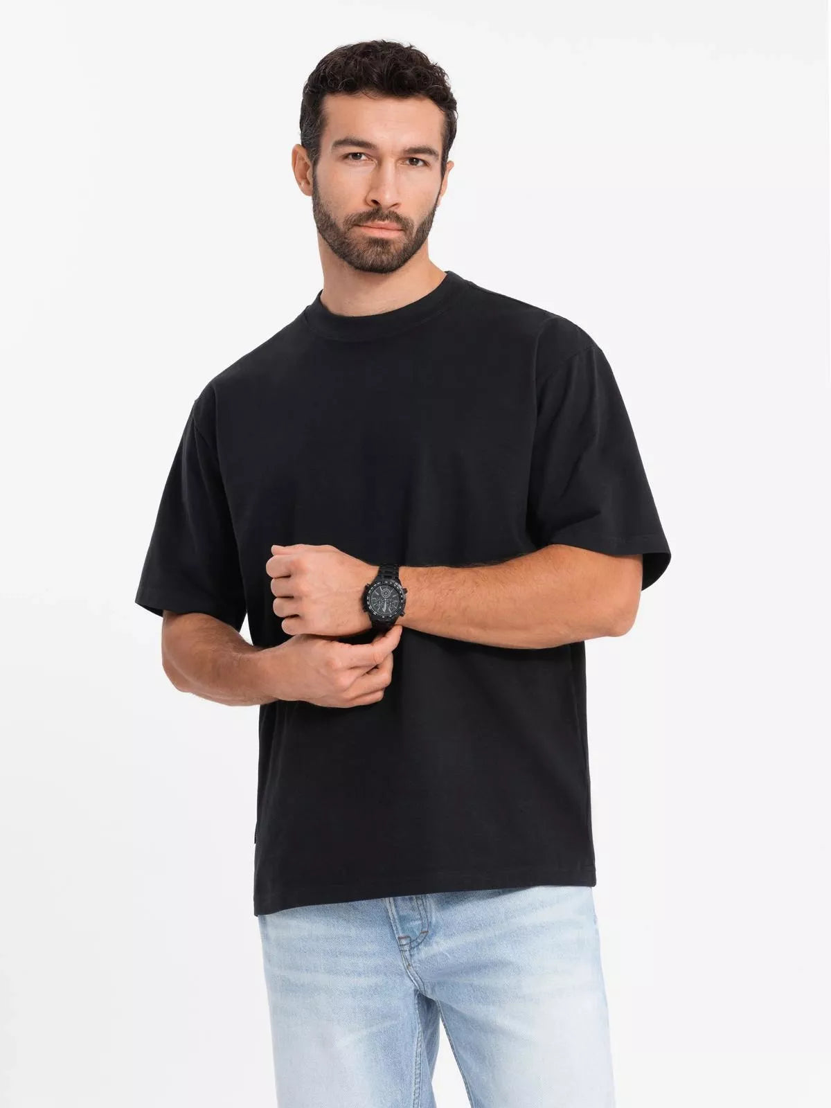 Men's black T-shirt Doman